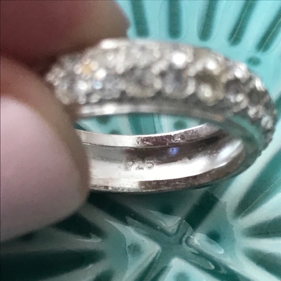 Sterling silver and crystal ring - Picture 4 of 4
